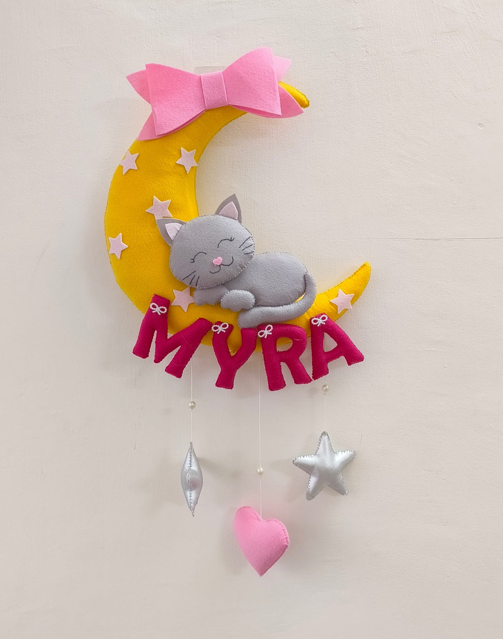 Personalized Cat on moon