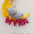 Personalized Cat on moon