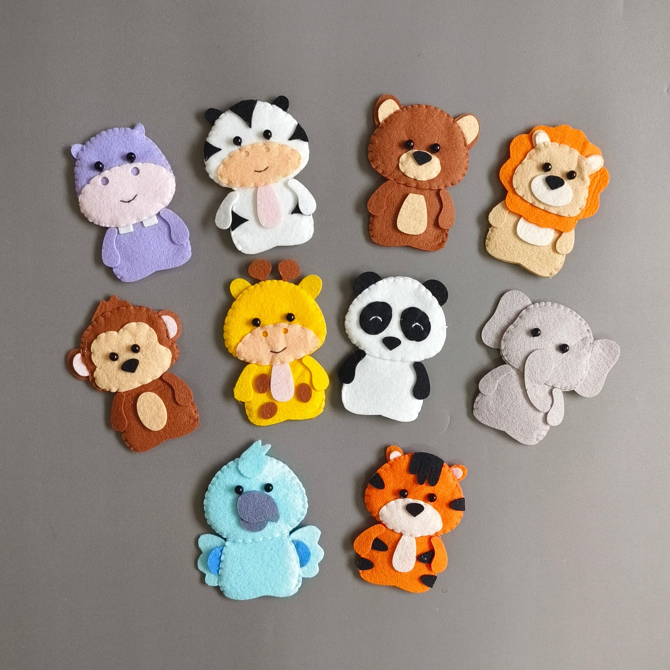 Wild Animals Finger Puppets