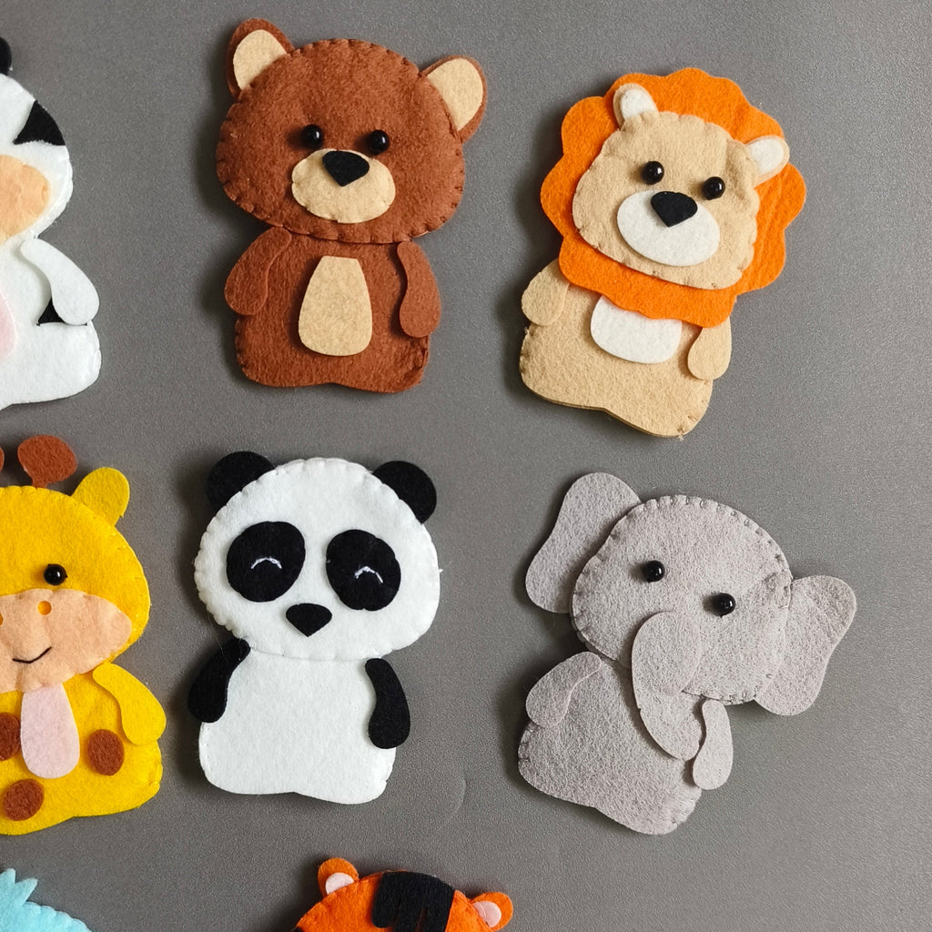 Wild Animals Finger Puppets