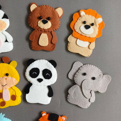 Wild Animals Finger Puppets