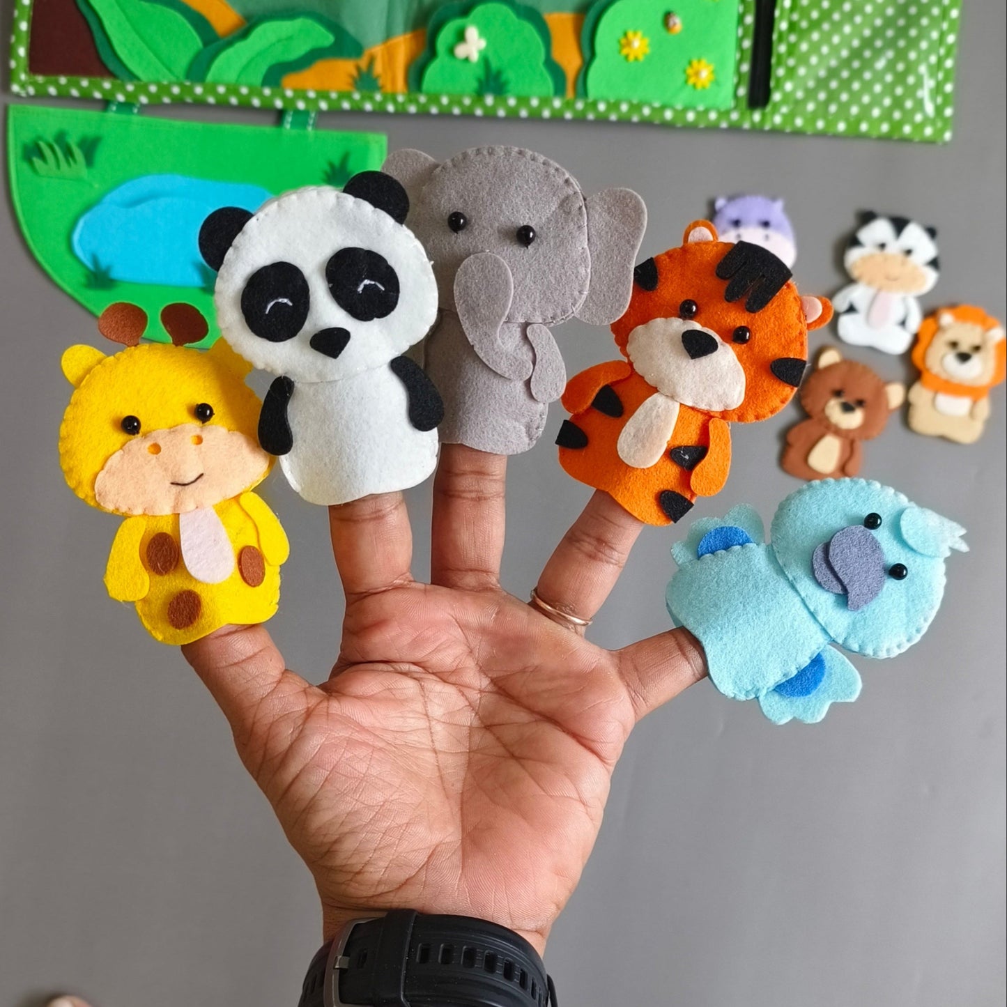 Wild Animals Finger Puppets