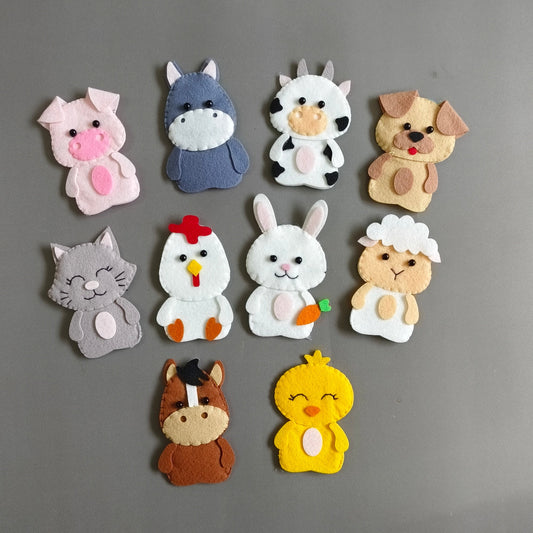 Domestic Animals Finger Puppets