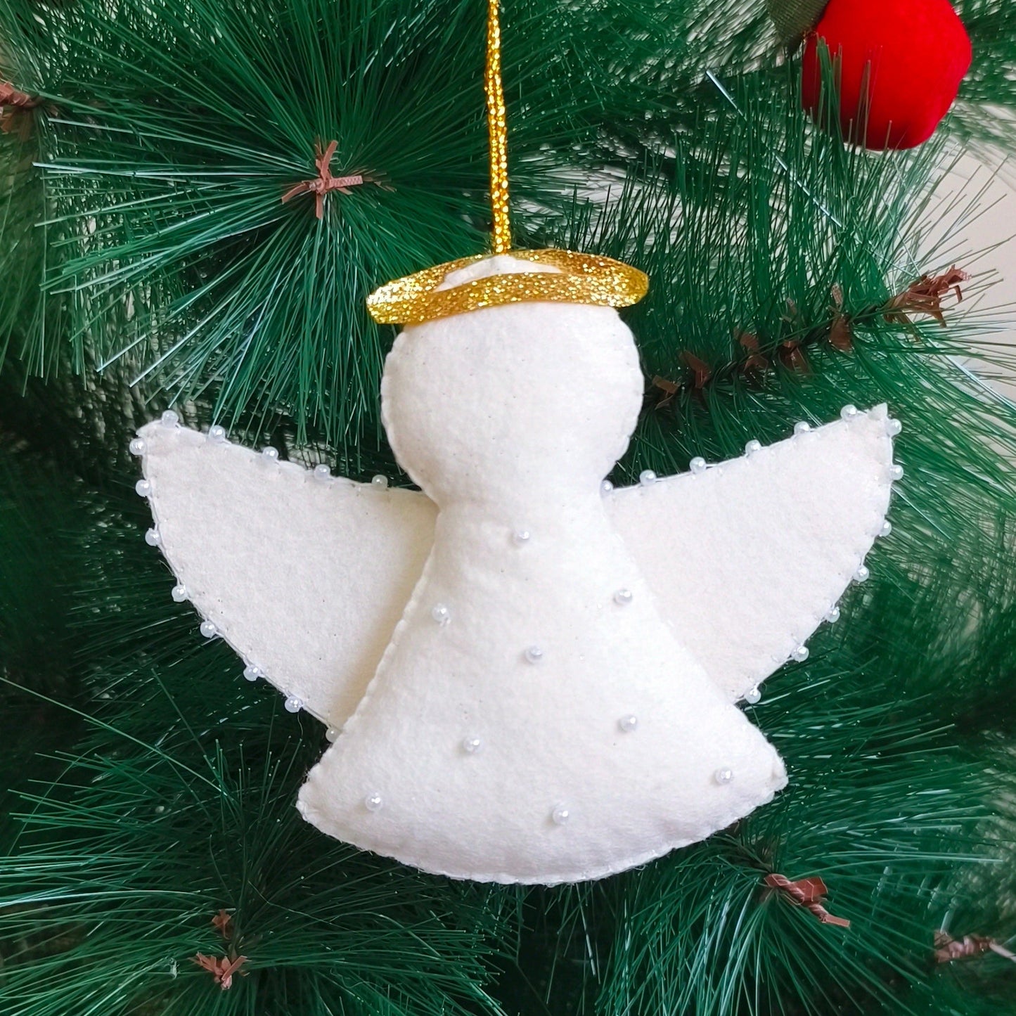 White Angel Christmas Ornament