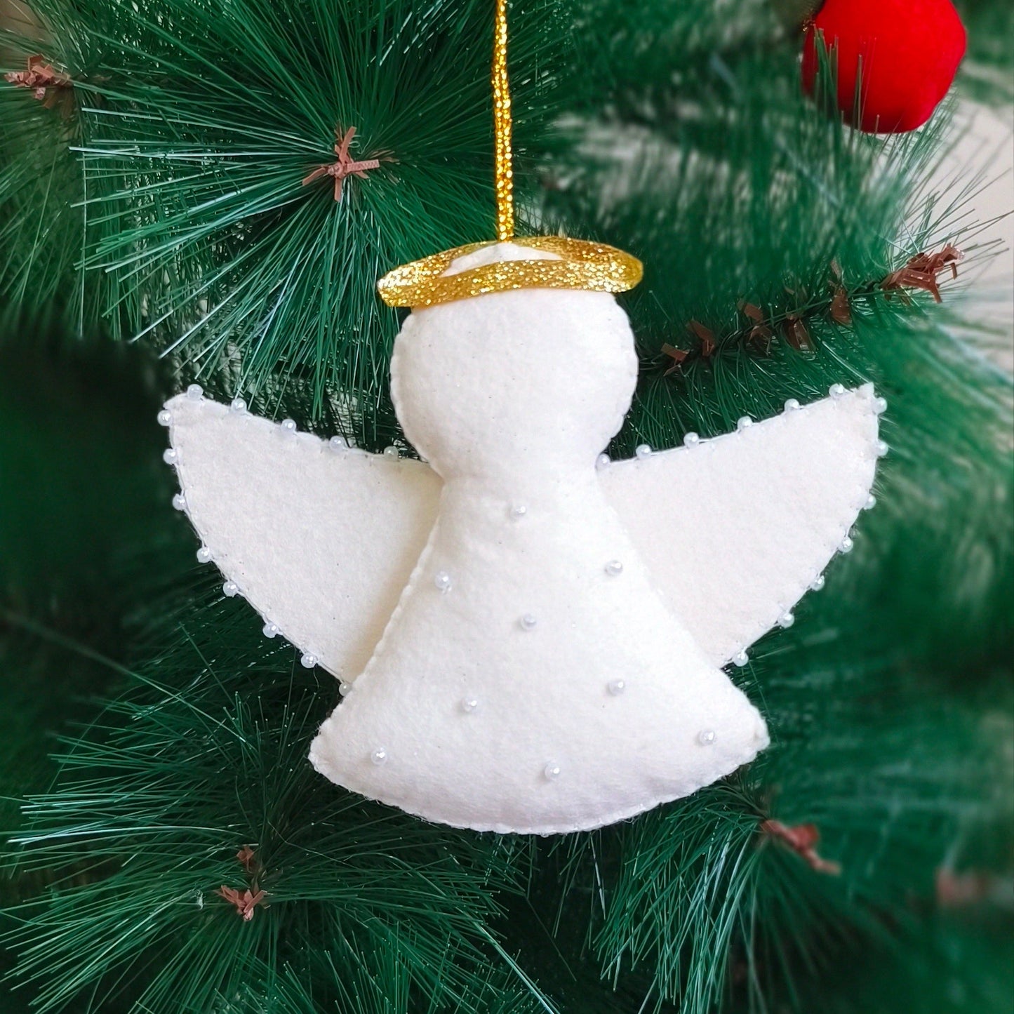White Angel Christmas Ornament