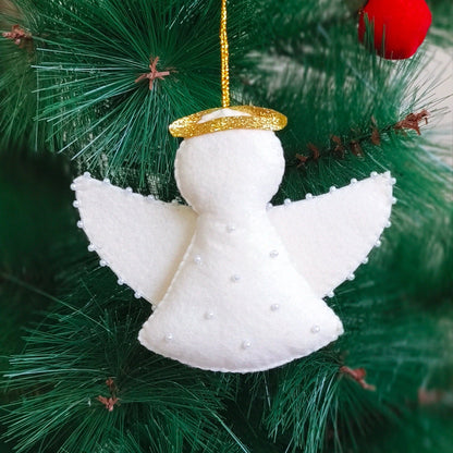White Angel Christmas Ornament