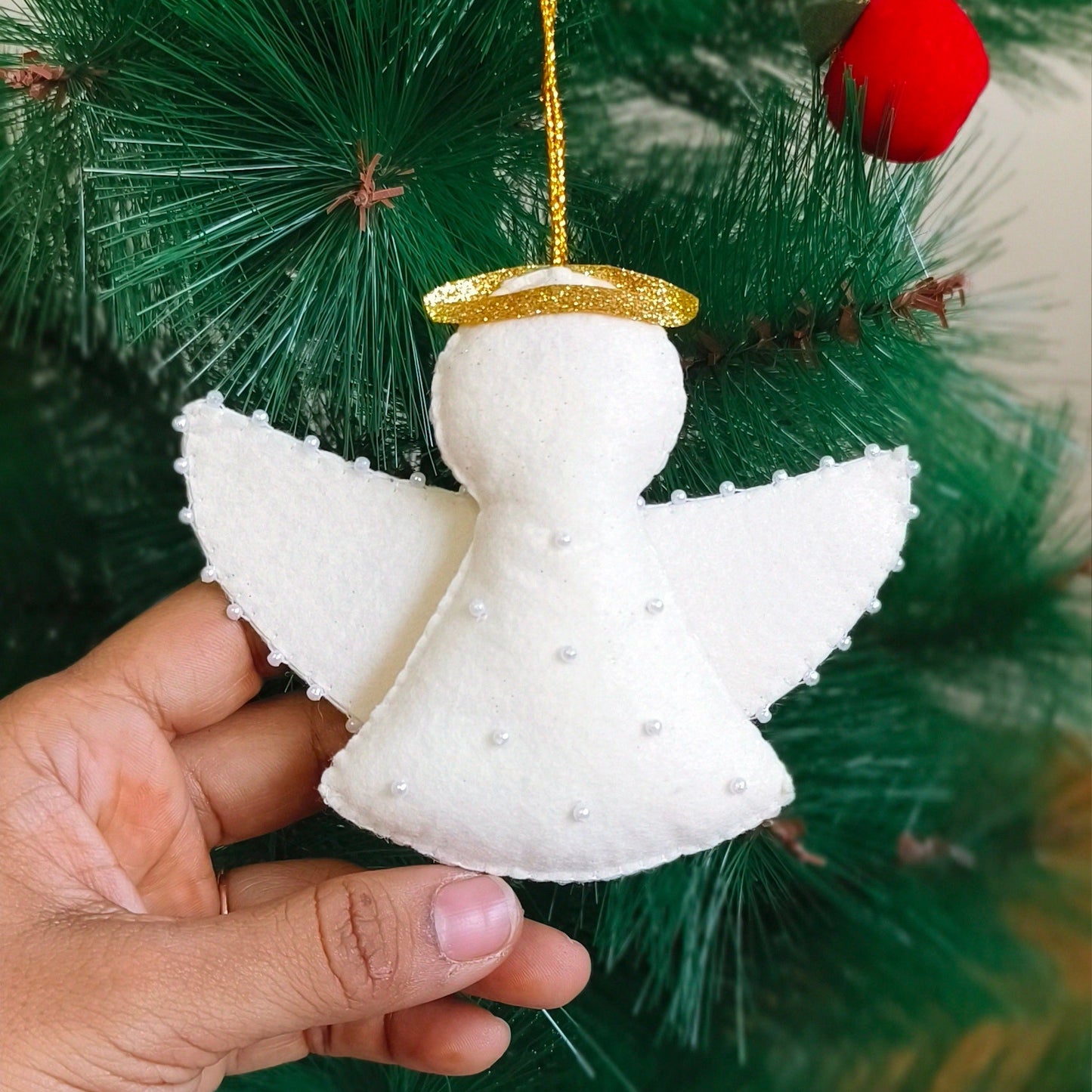 White Angel Christmas Ornament