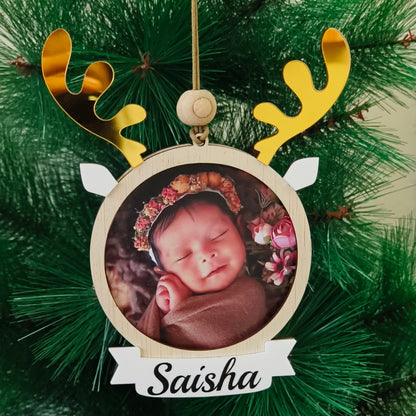 Reindeer Photo Frame Ornament