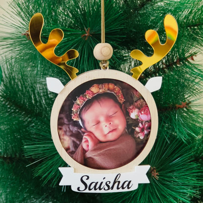 Reindeer Photo Frame Ornament