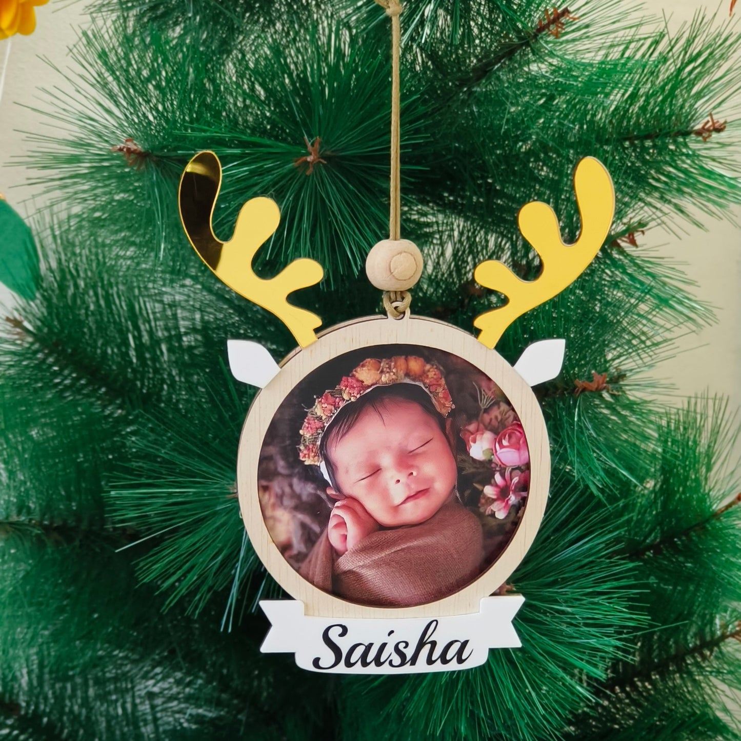 Reindeer Photo Frame Ornament
