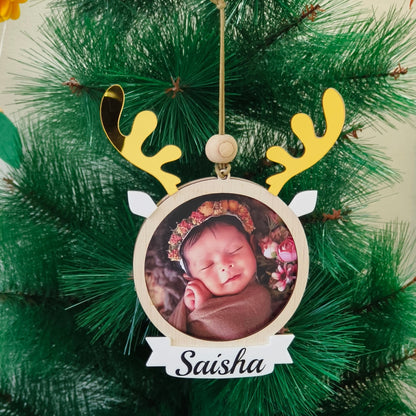 Reindeer Photo Frame Ornament