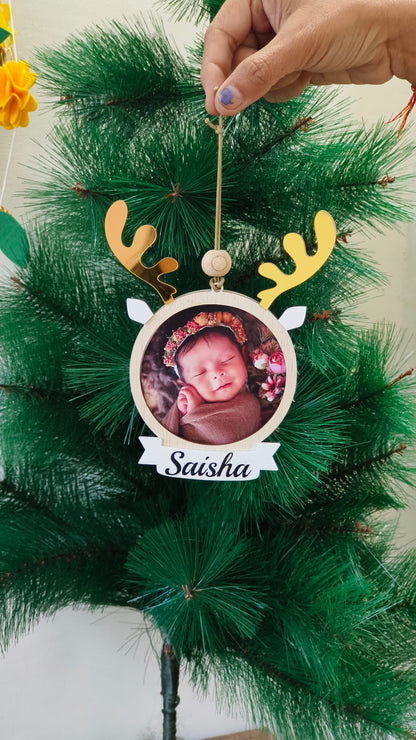Reindeer Photo Frame Ornament