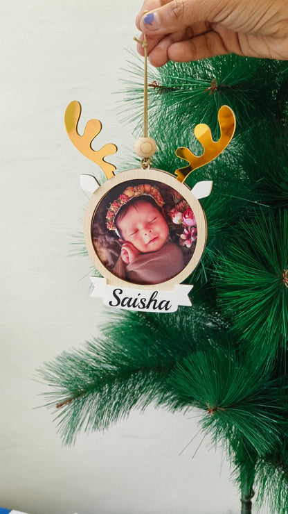 Reindeer Photo Frame Ornament
