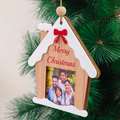 Christmas House Photo Frame Ornaments