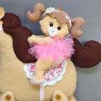Personalized Baby girl rocking horse Nursery wall decor