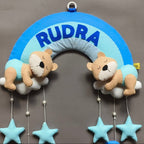 Personalized Rainbow with teddy wall decor