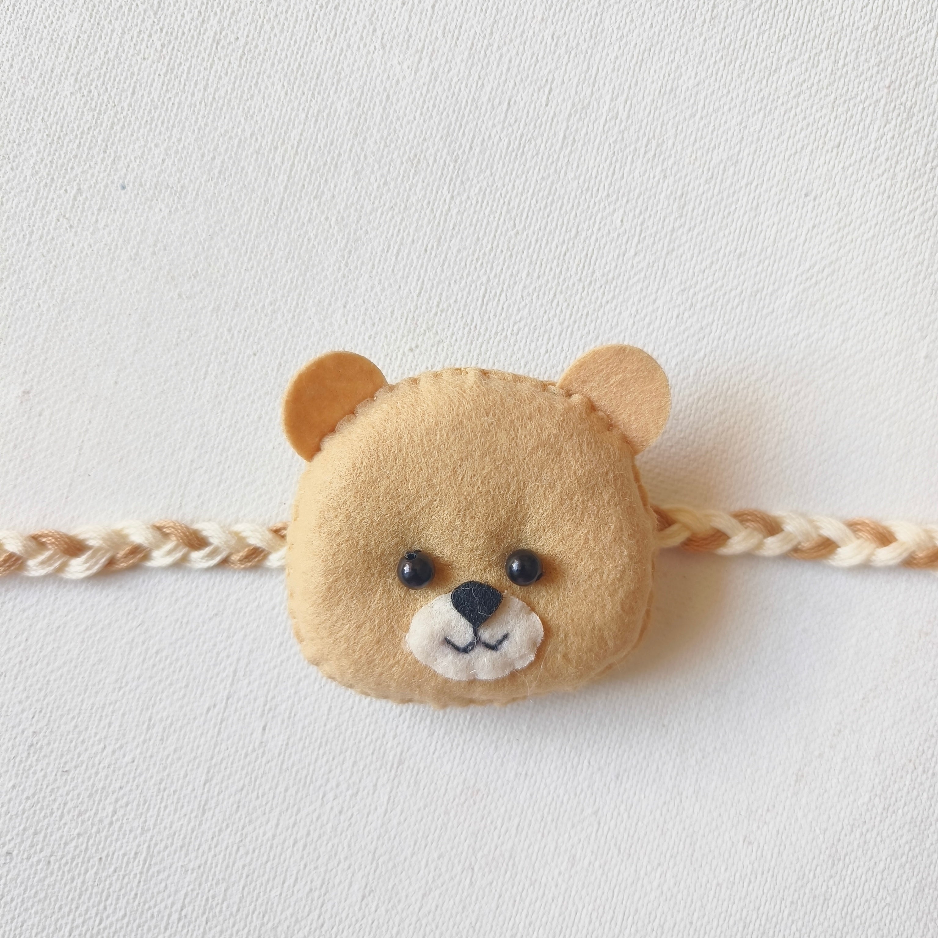 Teddy Felt Rakhi – Handmade Kids Rakhi