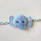 Blue Elephant Felt Rakhi – Handmade Kids Rakhi