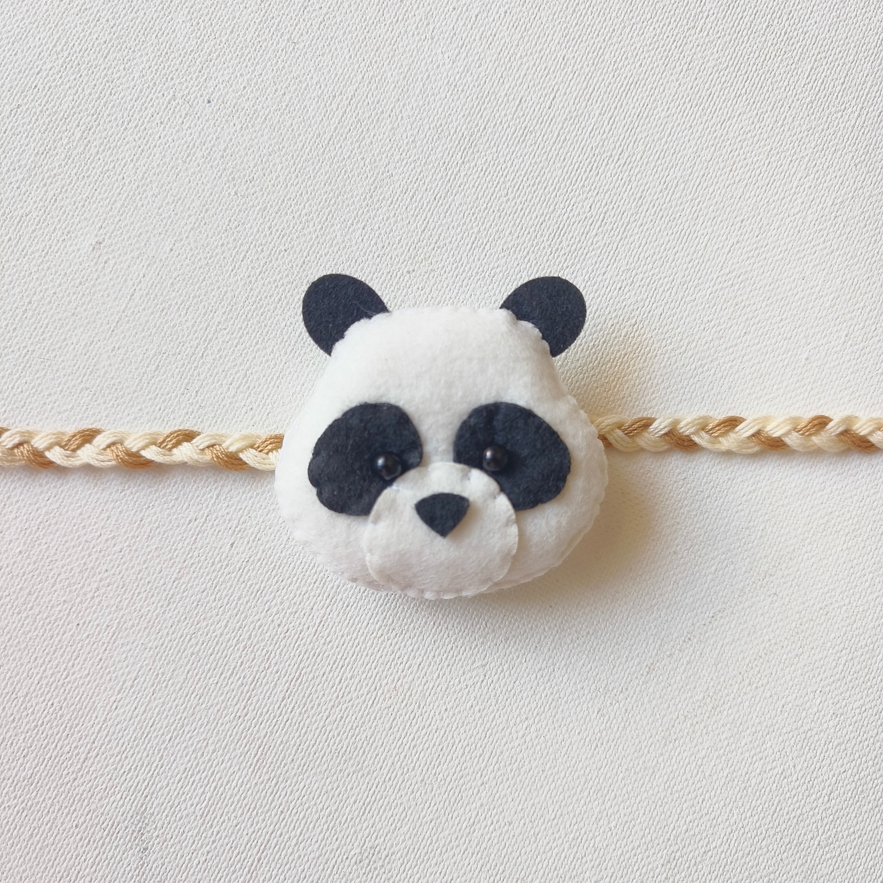 Panda Felt Rakhi – Handmade Kids Rakhi