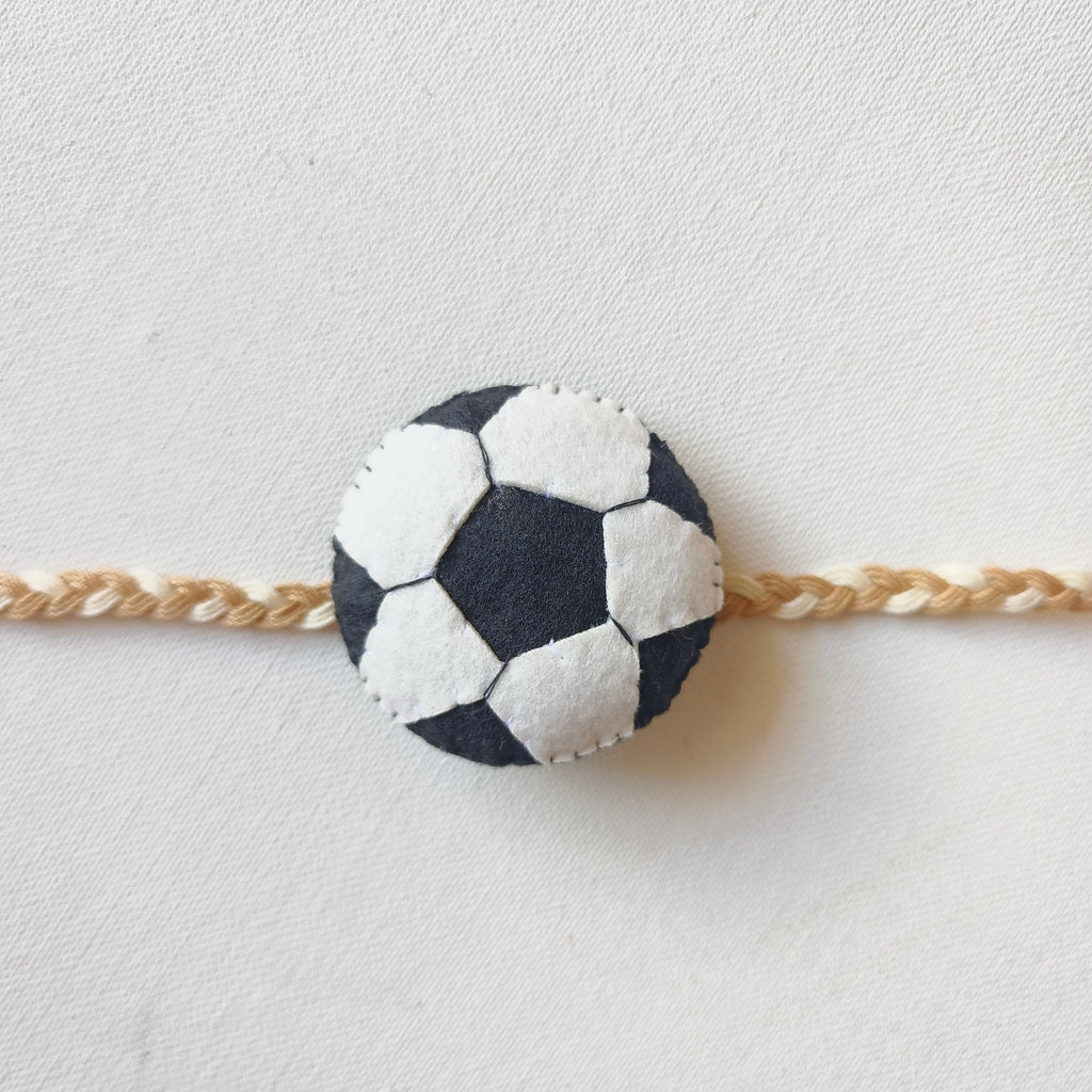 Football Felt Rakhi – Handmade Kids Rakhi