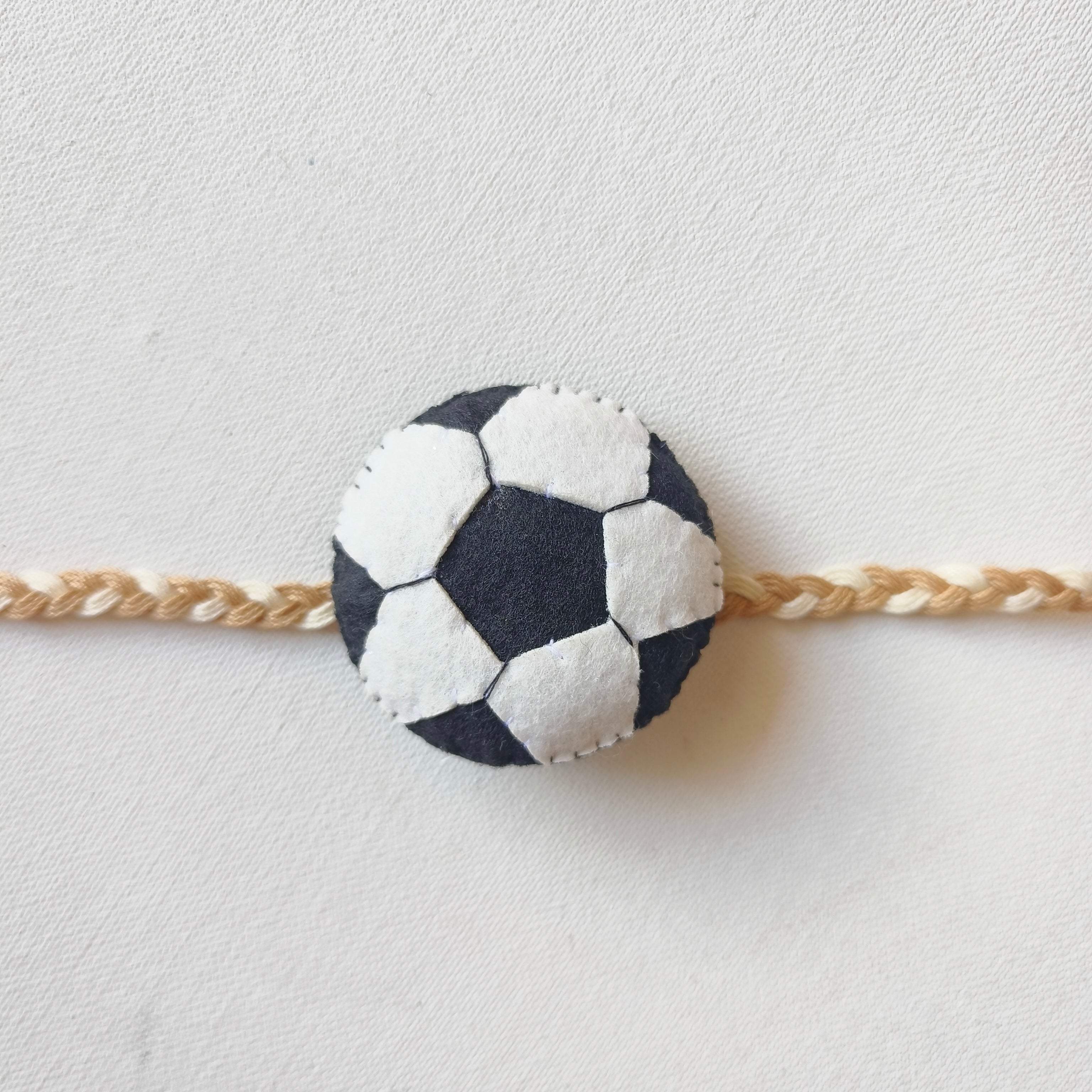 Football Felt Rakhi – Handmade Kids Rakhi