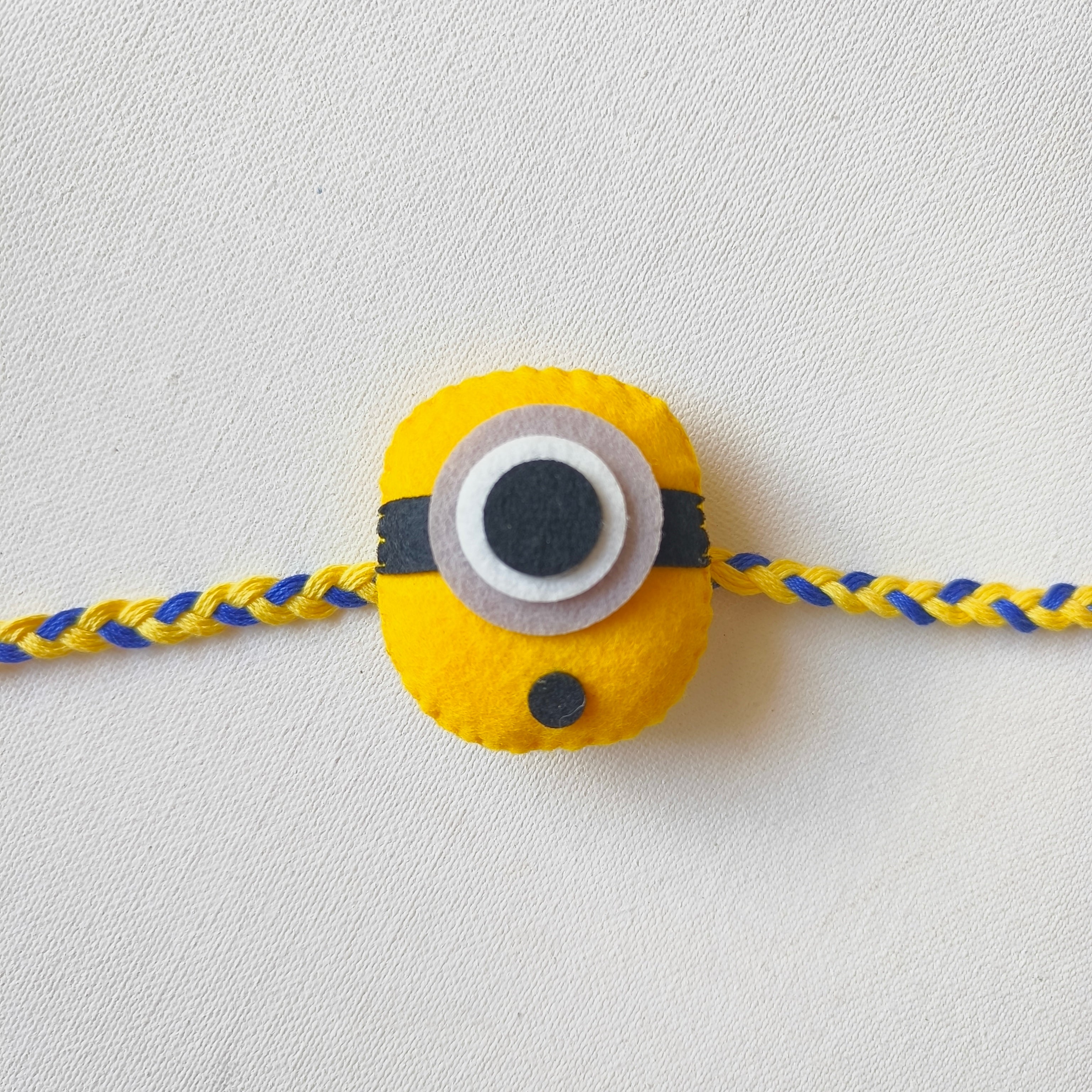 Minion Felt Rakhi – Handmade Kids Rakhi