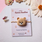 Teddy Felt Rakhi – Handmade Kids Rakhi
