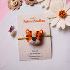 Tiger Felt Rakhi – Handmade Kids Rakhi