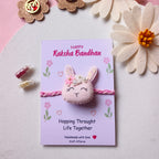 Rabbit Felt Rakhi – Handmade Kids Rakhi