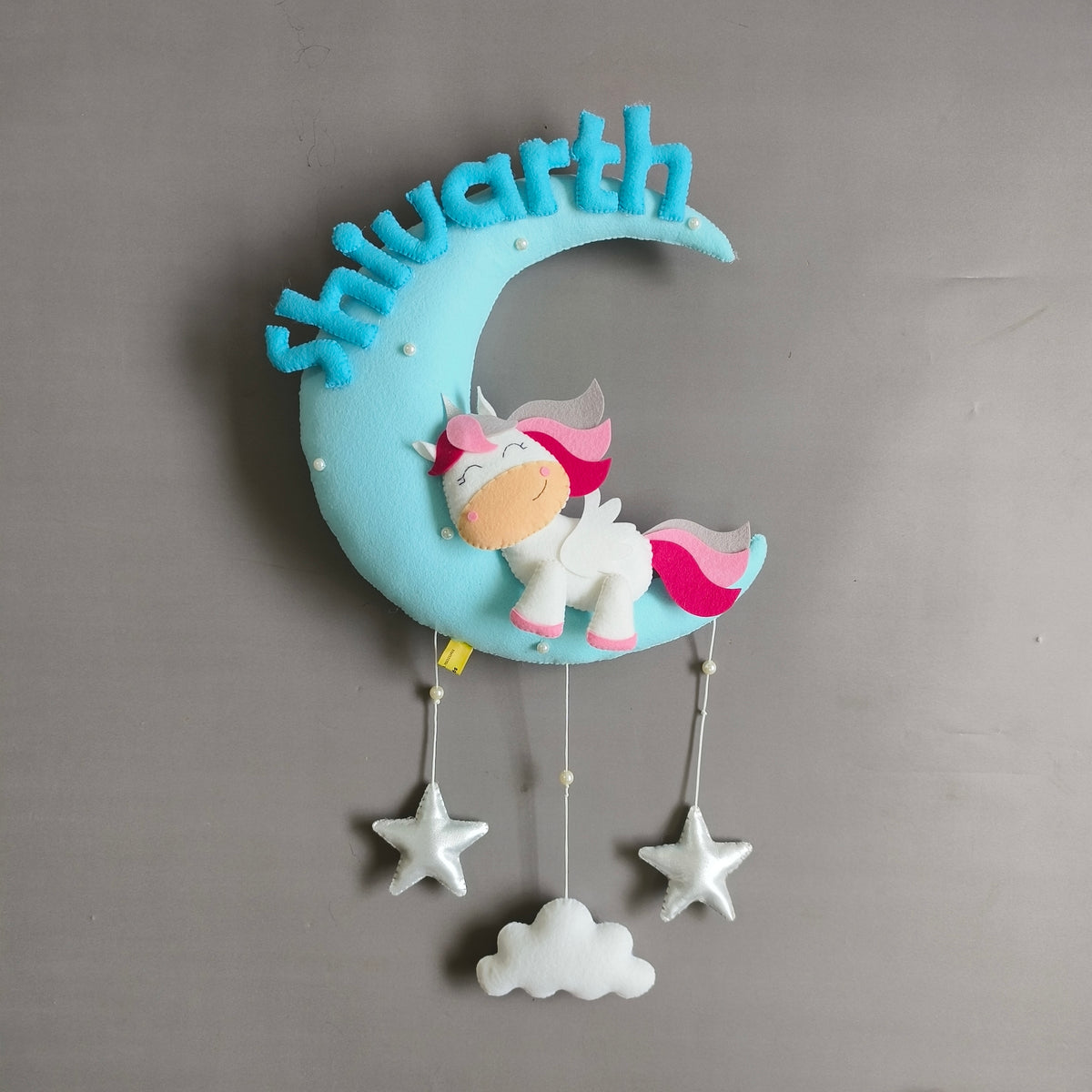 Personalized Cute Unicorn on moon