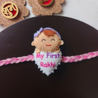 My First Rakhi – Handmade Kids Rakhi - Pink