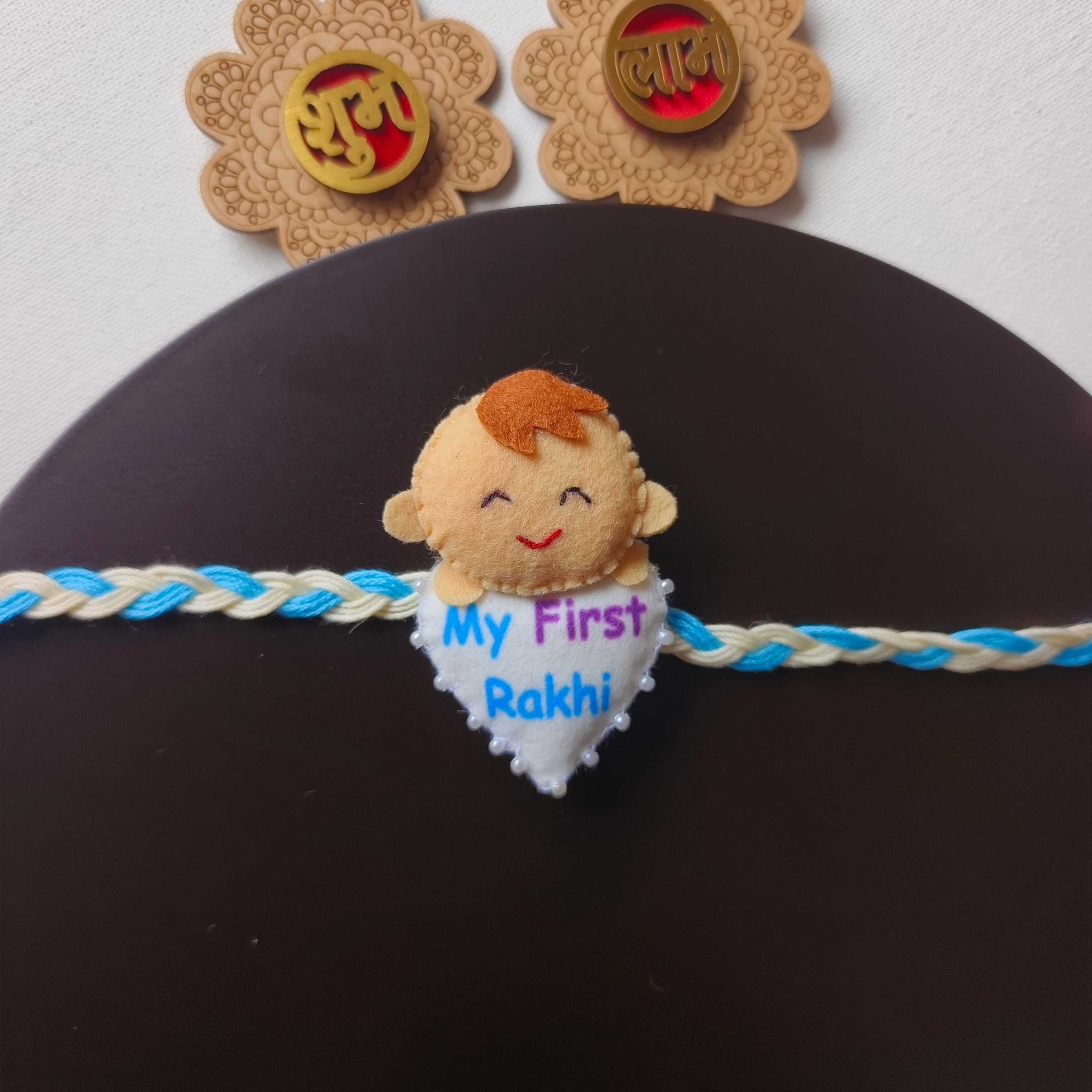My First Rakhi – Handmade Kids Rakhi - Blue