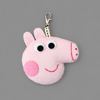 Felt Peppa pig Keychain