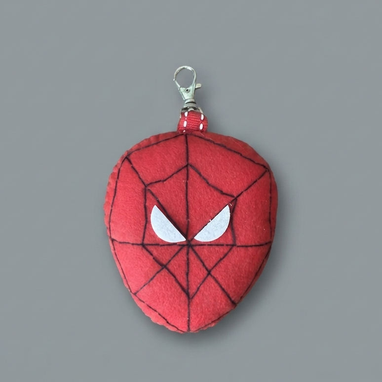 Felt Spiderman Keychain