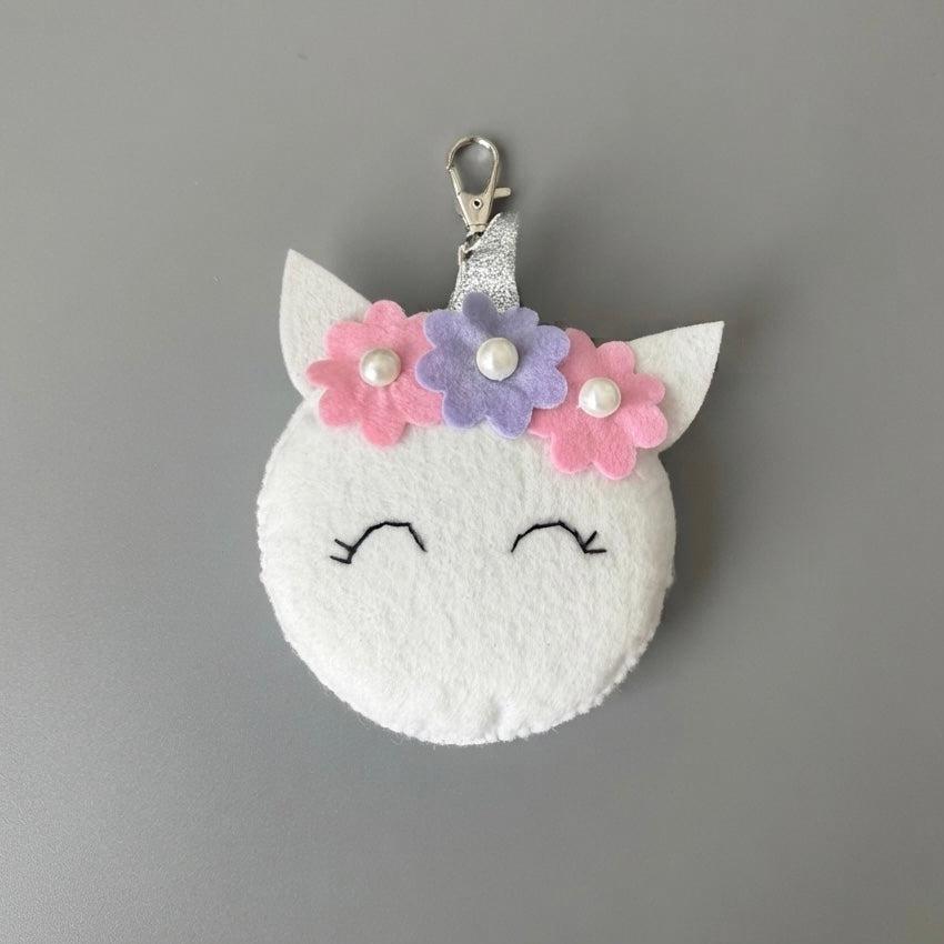 Felt Unicorn Keychain
