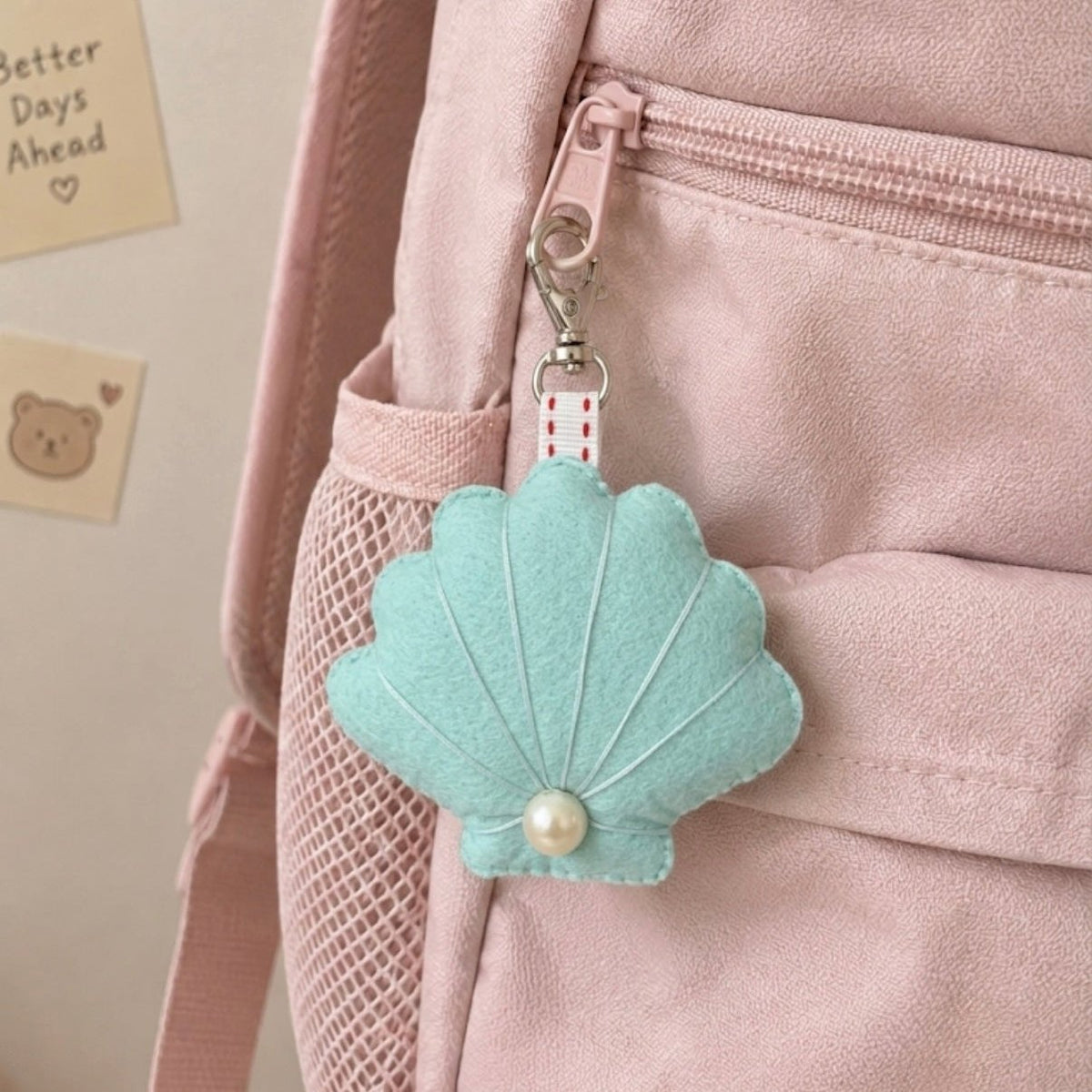 Felt Shell Keychain