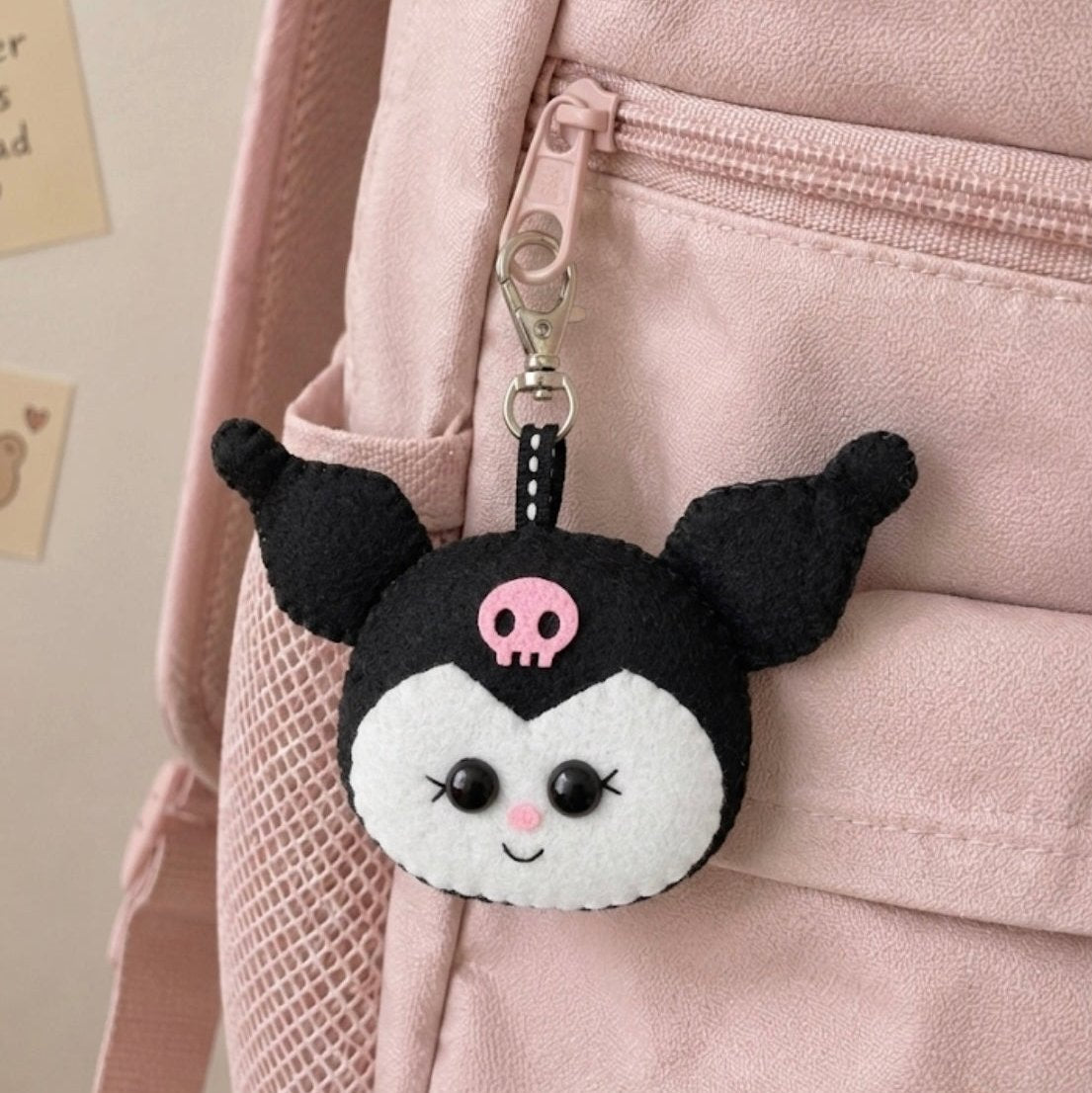 Felt Kuromi Keychain