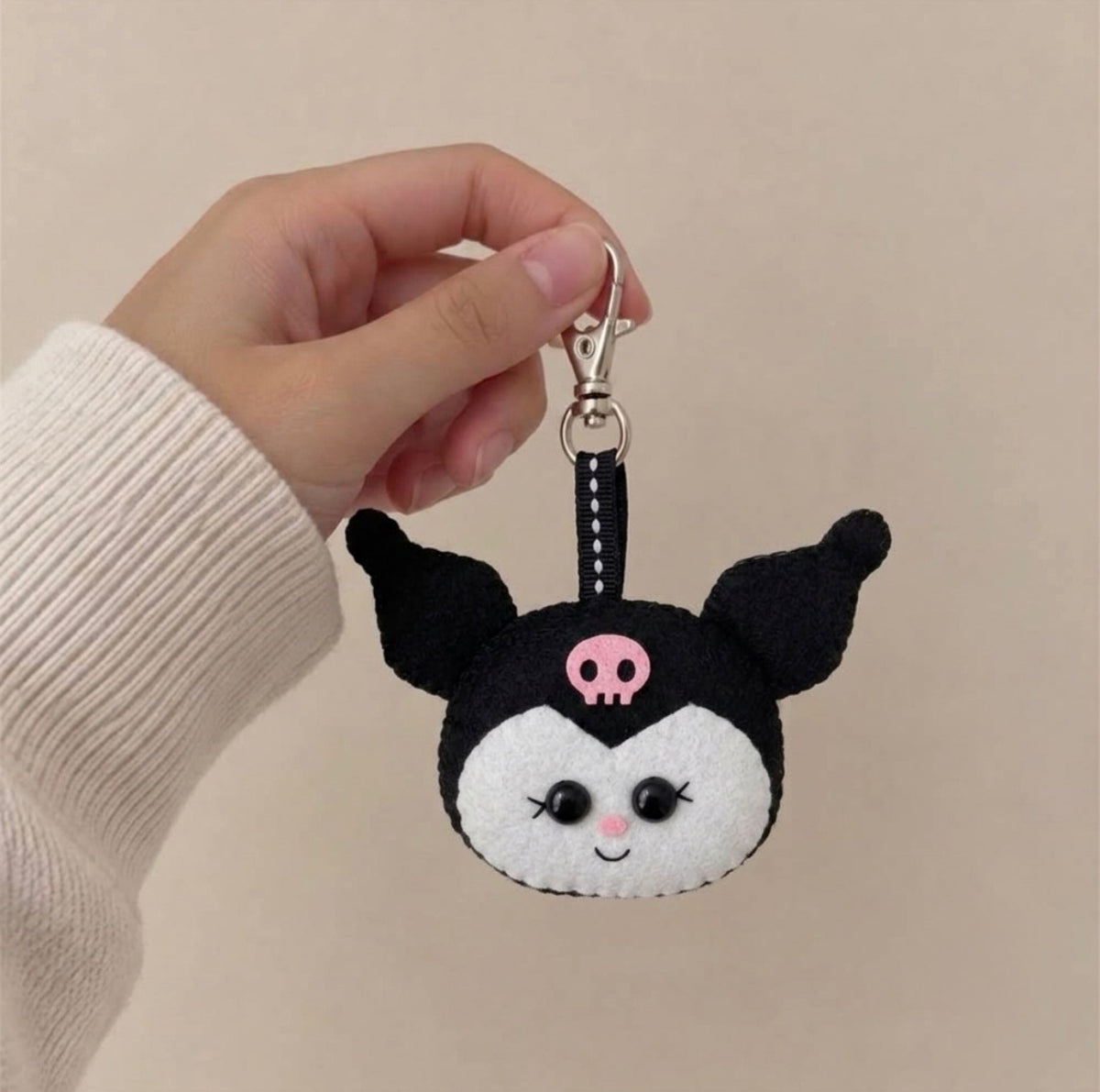Felt Kuromi Keychain