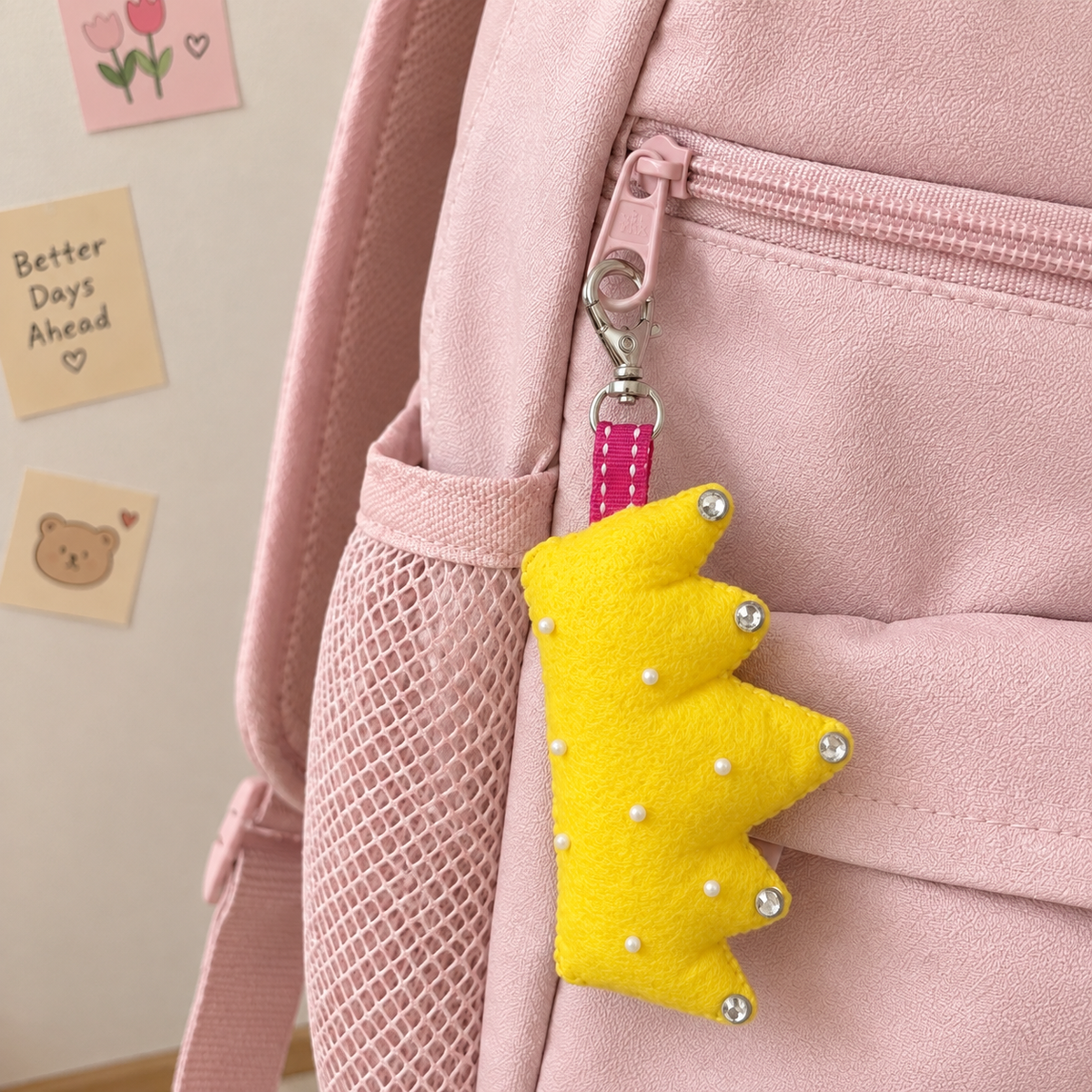Felt Crown Keychain