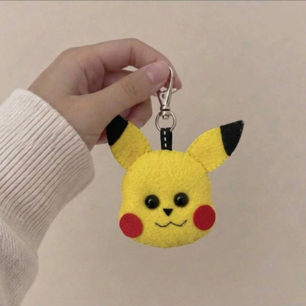 Felt Pikachu Keychain