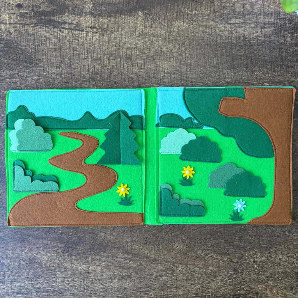 Jungle theme Felt book