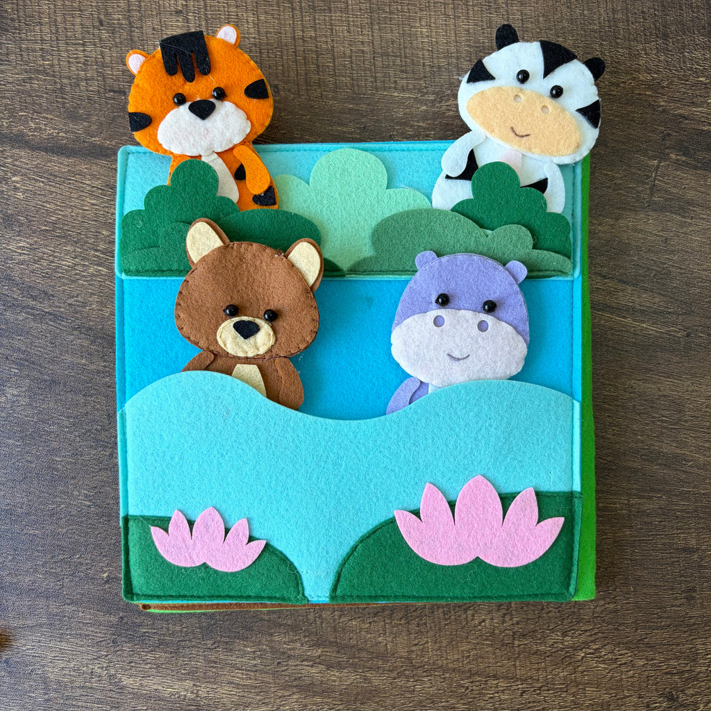 Jungle theme Felt book