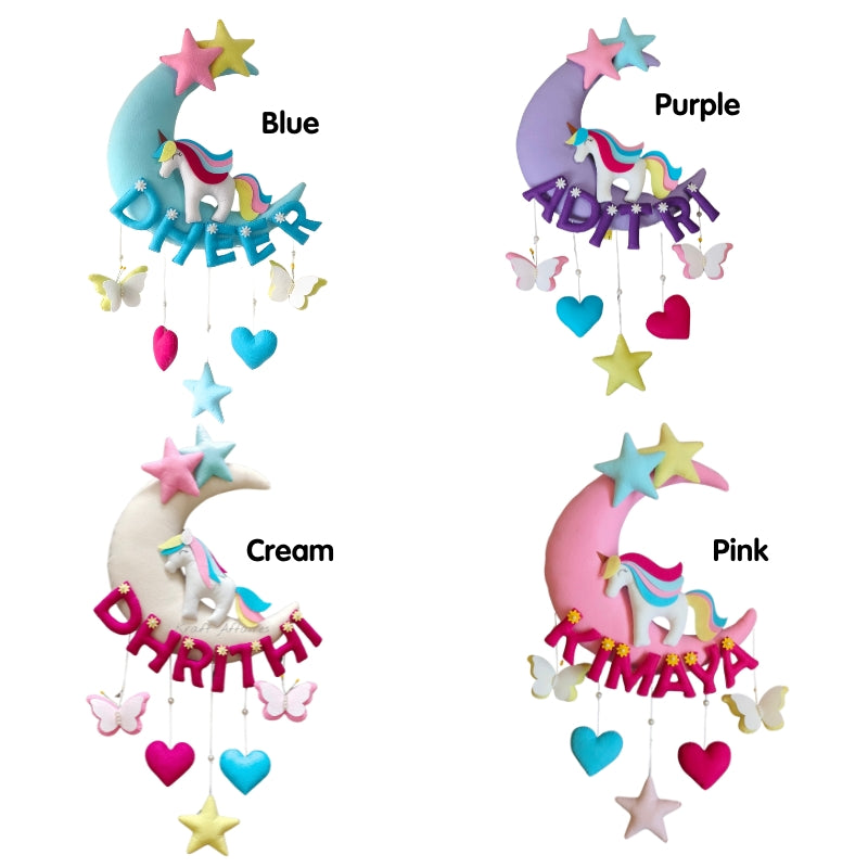 Personalized Unicorn on Moon