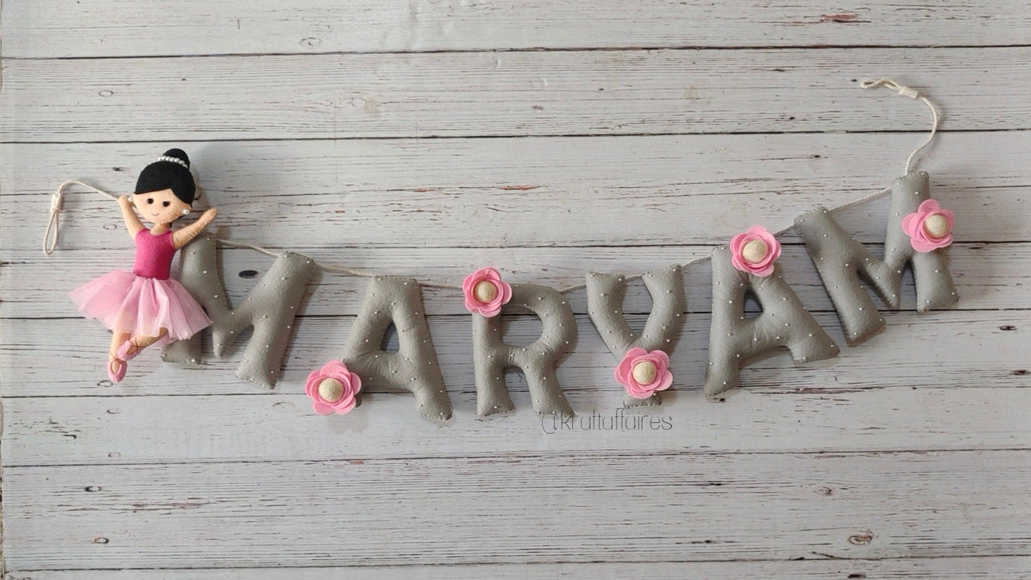 Personalized Ballerina theme Bunting
