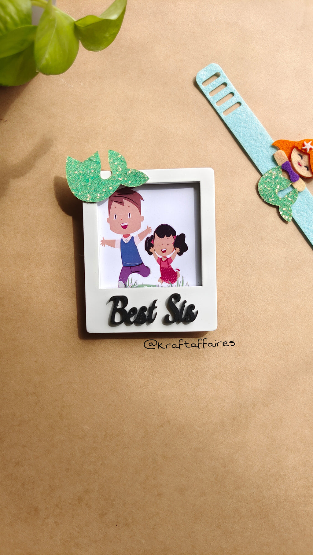 Mermaid Best Sis Fridge Magnet