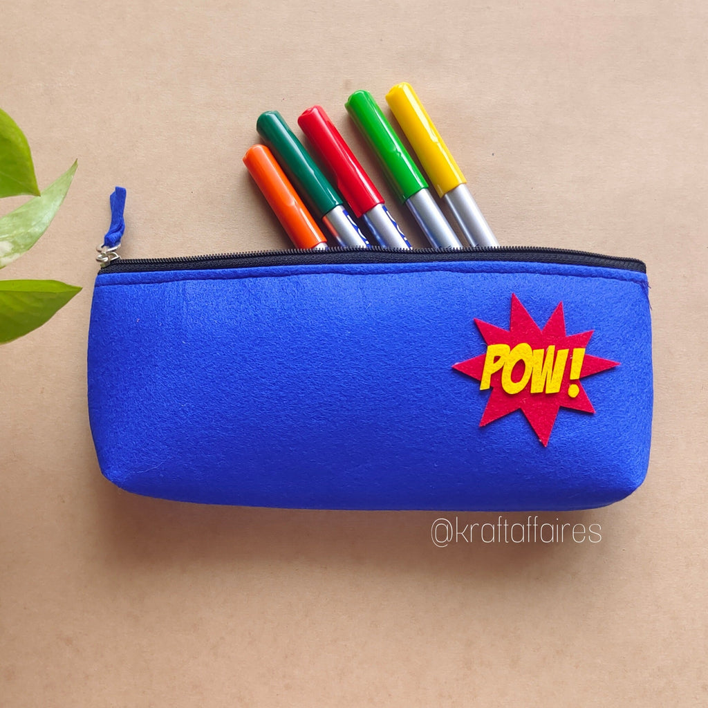 Superhero Felt Pencil Pouch