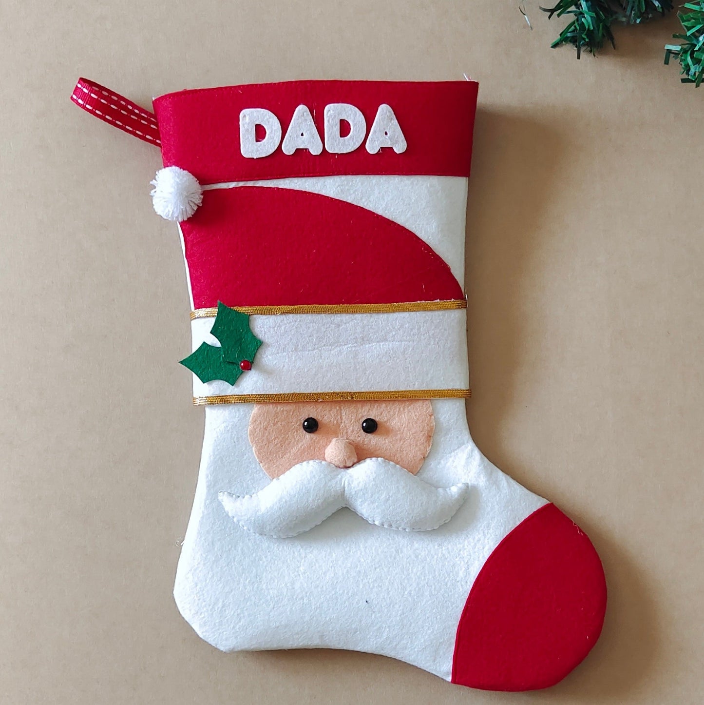Santa Claus Felt Stocking
