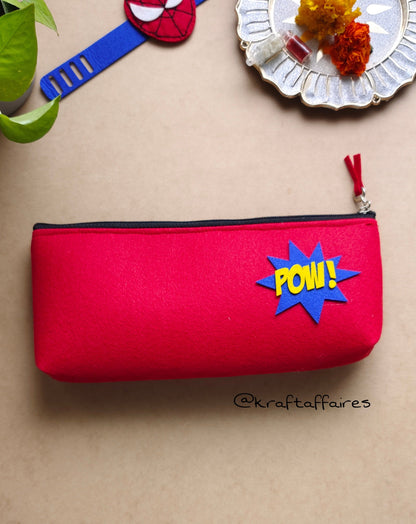 Superhero Felt Pencil Pouch