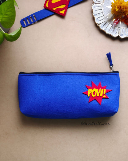 Superhero Felt Pencil Pouch