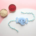 Blue Elephant Felt Rakhi – Handmade Kids Rakhi